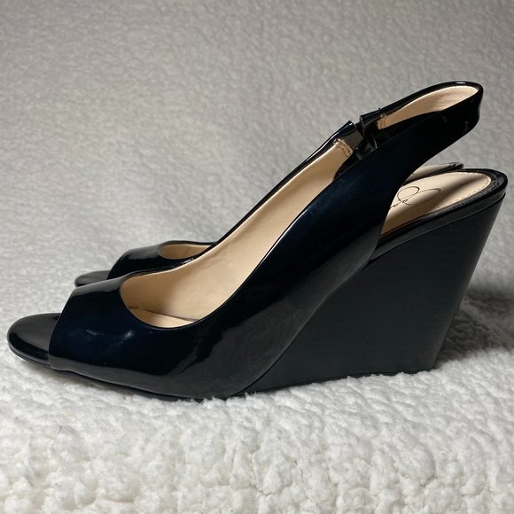 Jessica Simpson Shoes - Jessica Simpson Gaela Slingback Wedge Sandal Sz 9